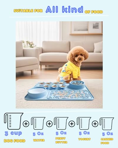 Dexypaws: Enrichment Snuffle Mat: Sage Green Circle - Textured Dog Feeding Pad, Food Grade Silicone, Spread Food & Treats, Pet Soothing, Suction Back