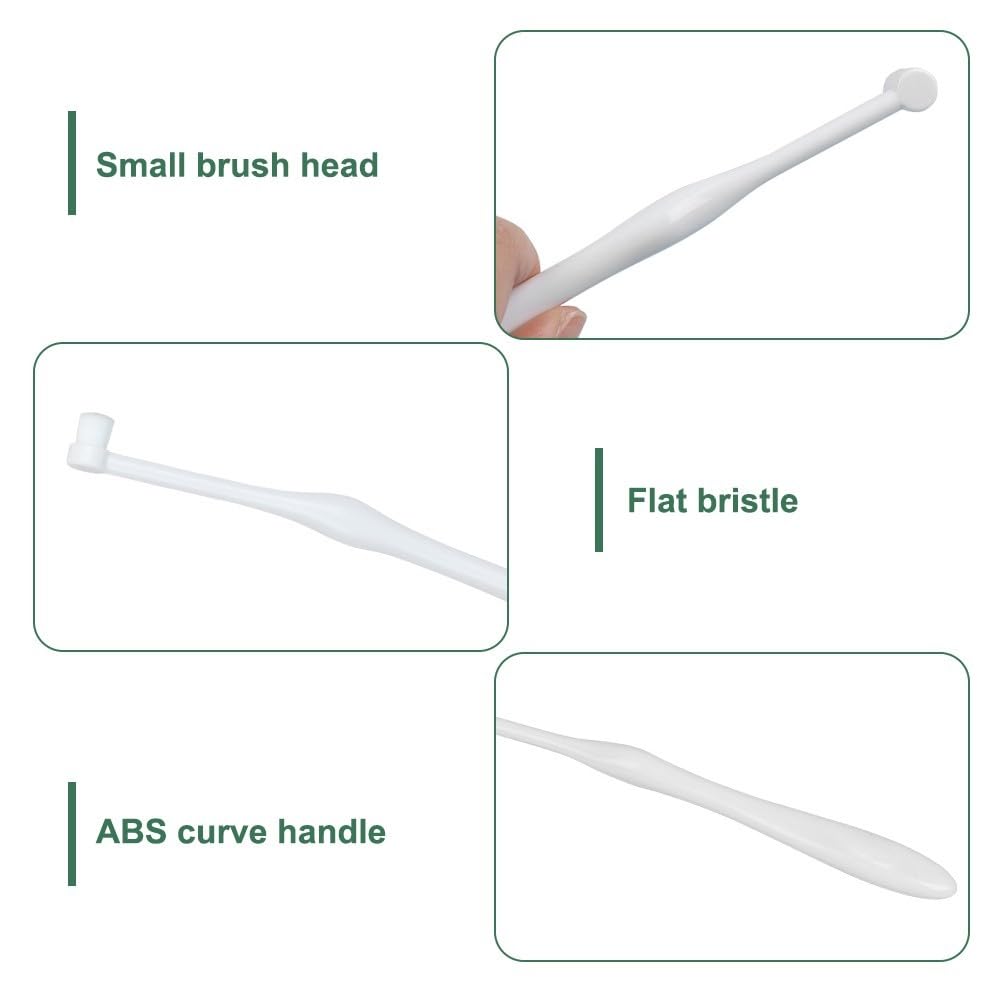 MiOYOOW Small Dog Toothbrush, 2/3PCS Pet Toothbrush with Ultra Soft Bristles for Sensitive Pet Teeth & Gums Puppy Kitten Cats Small Breed Dogs