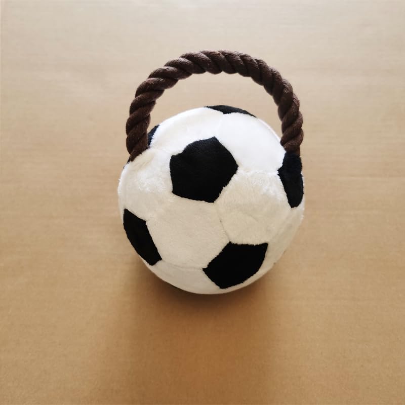 Paw Gem Interactive Dog Soccer Ball with Straps Rope Toy, Dogs Toys to Keep Them Busy, Dogs Birthday Gift, Mental Stimulation, Tug of War Dog Ball Toy Small to Medium Birthday Gift