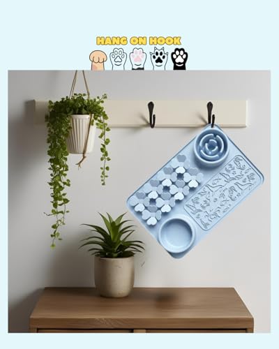 Dexypaws: Enrichment Snuffle Mat: Sage Green Circle - Textured Dog Feeding Pad, Food Grade Silicone, Spread Food & Treats, Pet Soothing, Suction Back