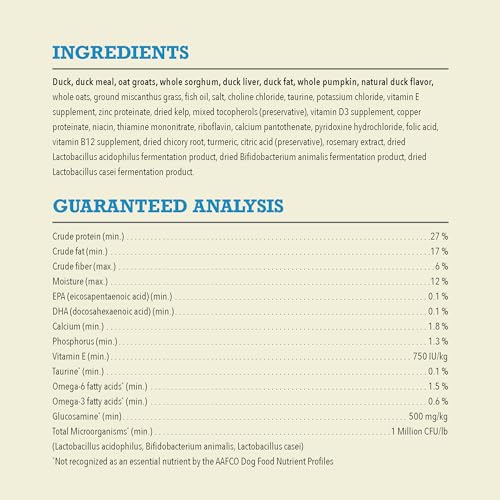 ACANA Wholesome Grains Dry Dog Food Limited Ingredient Duck & Pumpkin Recipe 22.5lb Bag