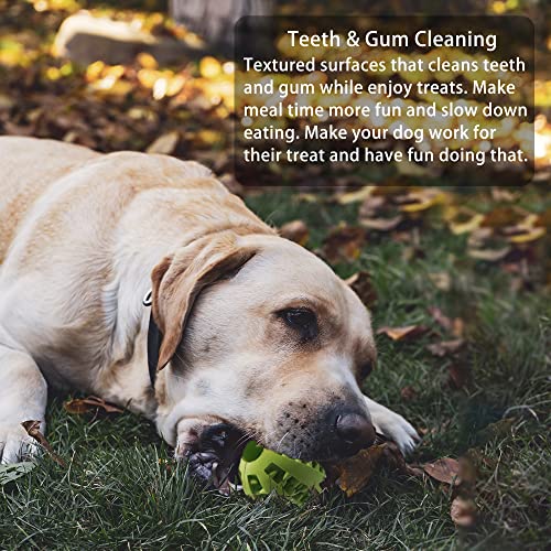 Jalousie Dog Puzzle Balls Dog Treat Dispensing Balls Non-Toxic Natural Rubber Dog Chew Toys for Puppy Pet Dog Teething Puzzle Playing Treat Dispenser Rope Balls (Small, 6 Pack Assorted)