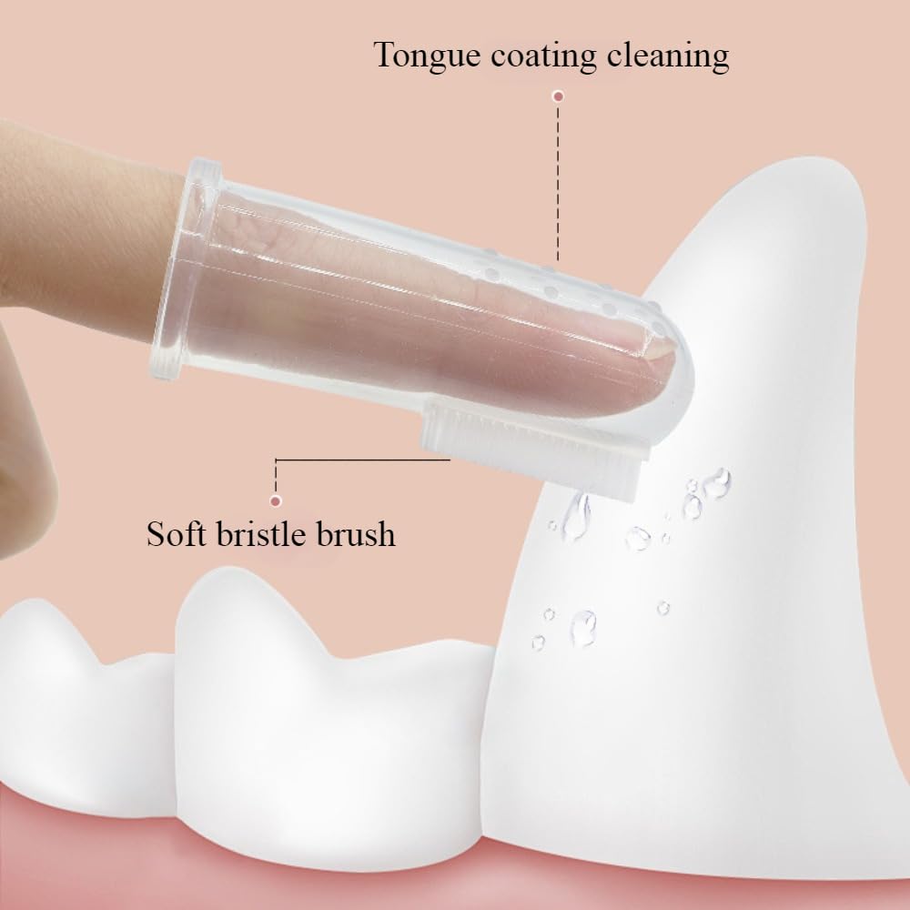 Auaoalay 10 Pack Dog Tooth Brushing Kit, Small Dog Toothbrush Cat Toothbrush, Finger Toothbrush for Dogs, Puppy Toothbrush for Dog Teeth Cleaning & Dental Care, Pet Toothbrush for Dogs Small Breed