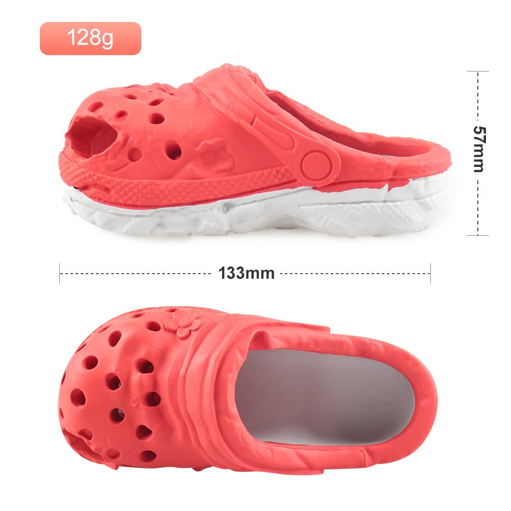 MONDOTOY Dog Chew Toy,Durable Rubber Slipper Toy for Puppy,Dog Tough Toys for Pet Training and Cleaning Teeth,Interactive Puppy Toys Aggressive Chewers Small Meduium Breed (Color)