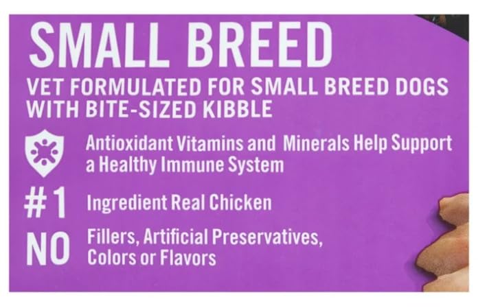 Pur Balence Pro+ Small Breed Chicken & Pea Recipe Dry Dog Food, for Small Breeds & All Life Stages 8 lbs (8LBS Bag)