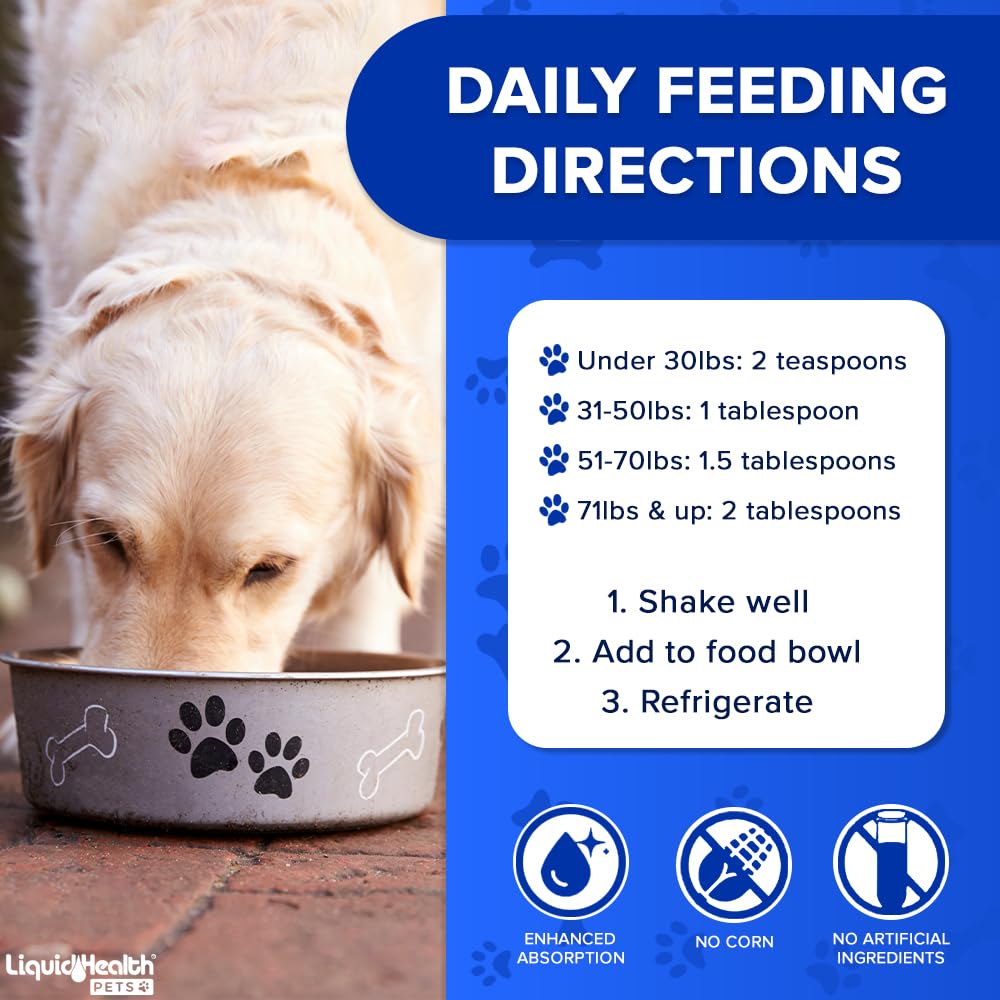 LIQUIDHEALTH Pets K9 Level 5000 Glucosamine Chondroitin Hip & Joint Formula & K9 Complete 8-in-1 Multivitamin - Dogs & Puppies Supplement Bundle for Joint Health, Mobility, Immune Support - USA Made