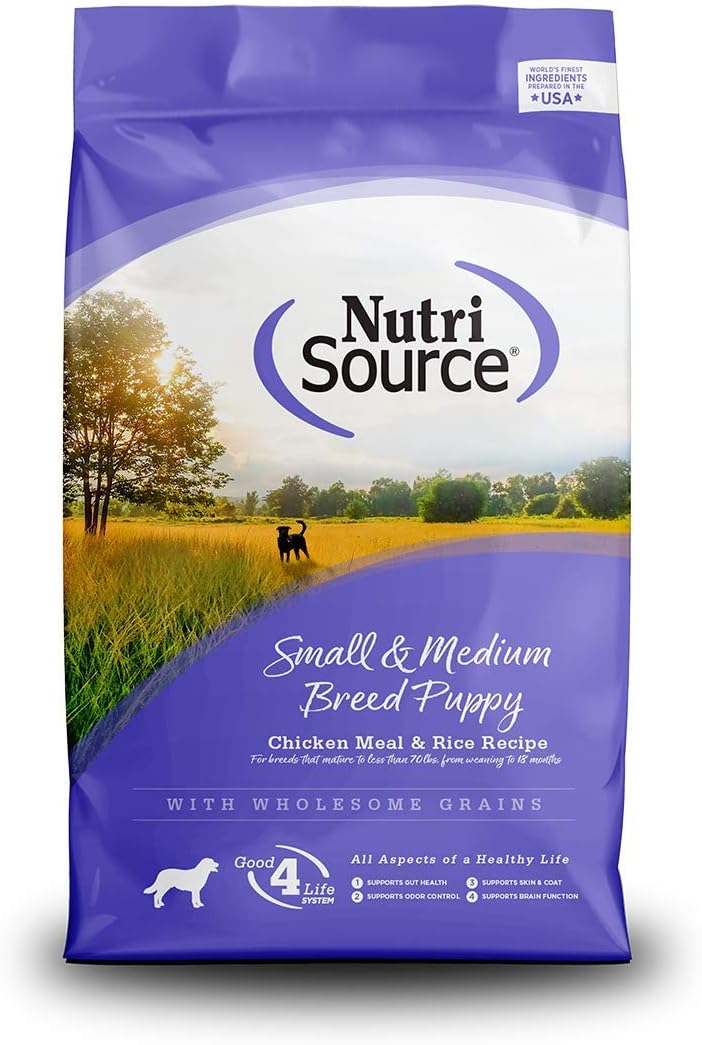 Tuffy'S Pet Food Nutrisource 1.5-Pound Chicken And Rice Formula Breed Dry Puppy Food, Small/Medium