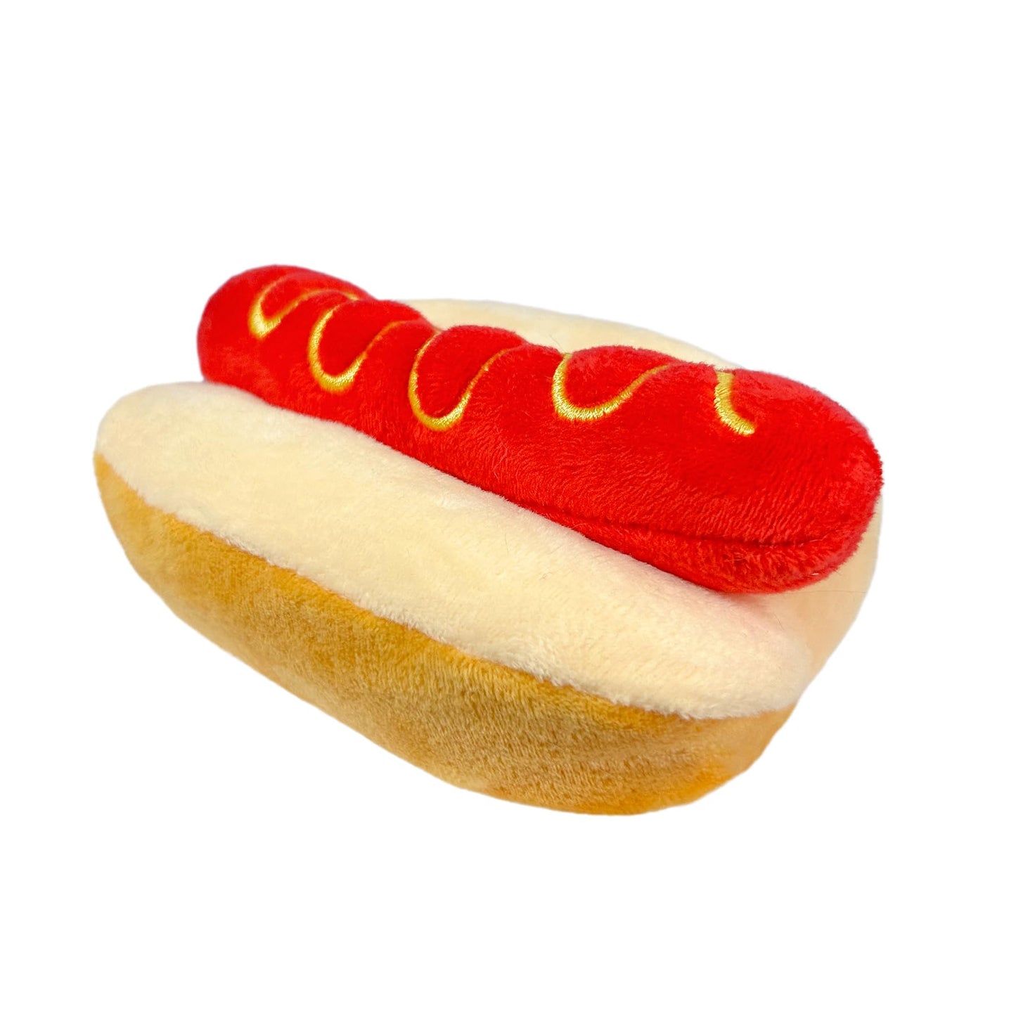 okegztoa Dog Toy Squeaky Dog Toys,Interactive Dog Toys Dog Chew Toys Stuffed Dog Teething Toys for Large Medium Small Dog,Fast Food Dog Toys Squeaky Toys Dog Toys to Keep Them Busy (Hot Dog)