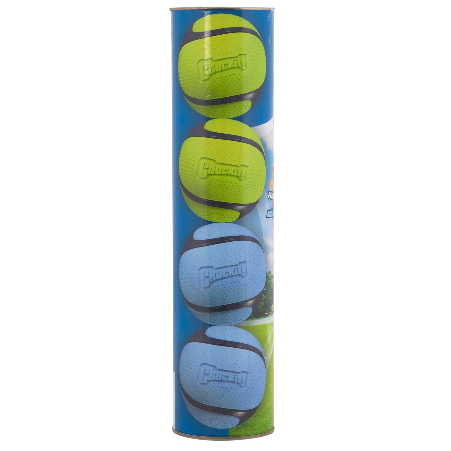 Chuckit! Sniff Fetch Balls Canister, Pack of 4, for Medium Dog Breeds (20-60 lbs)