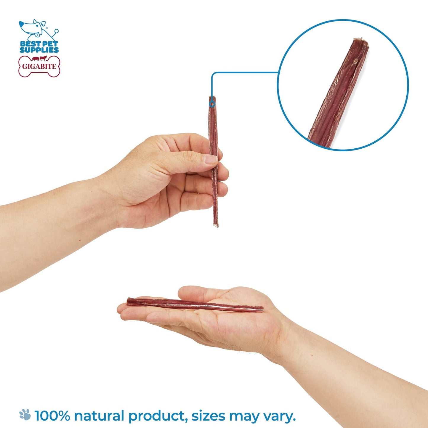 Best Pet Supplies GigaBite 6 Inch Slim All Natural Bully Sticks by - Pack of 25
