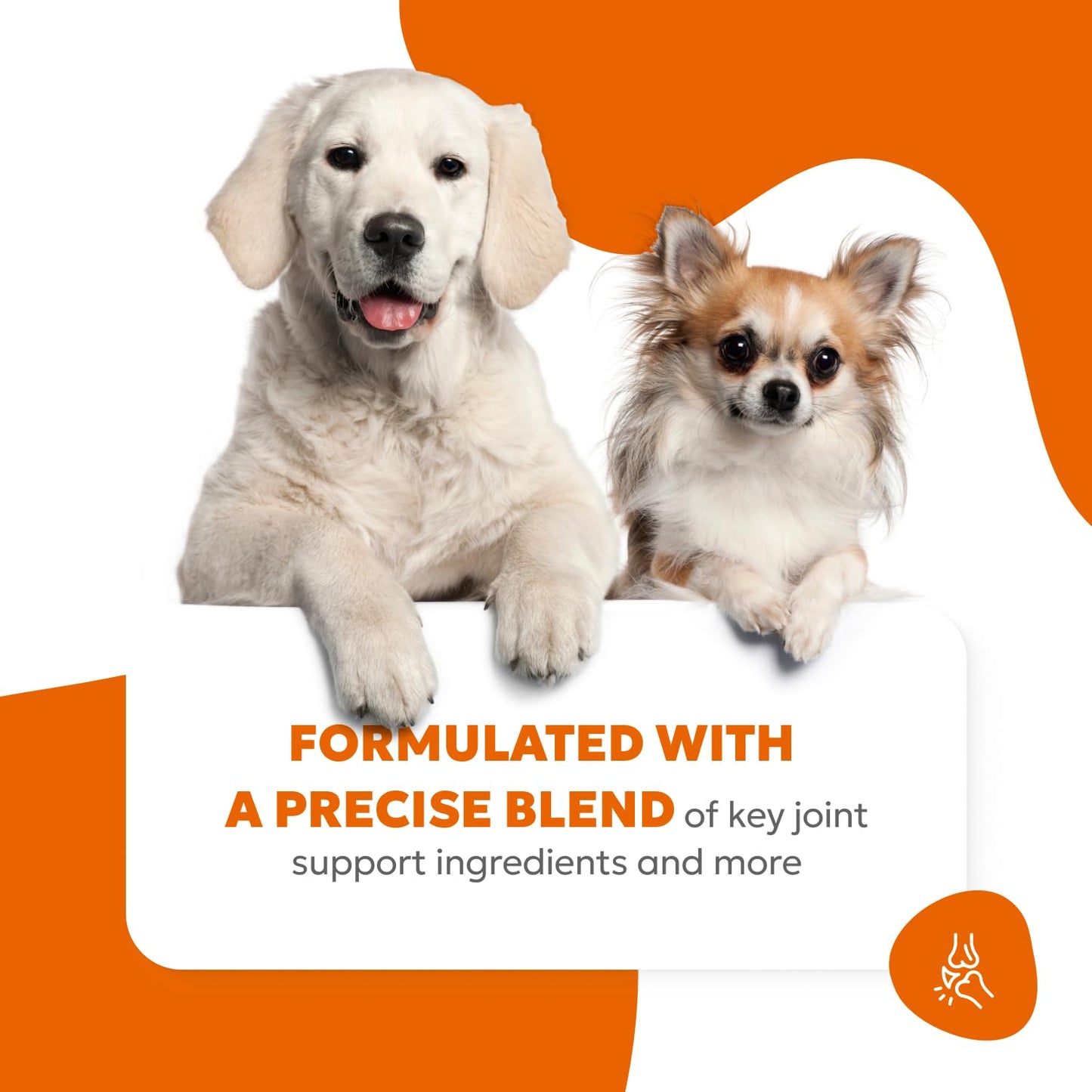 Wholesome Pet Wags Dog Hip & Joint Supplement Soft Chews – Advanced Mobility & Comfort Support – Glucosamine, Chondroitin, MSM, Turmeric, Boswellia, Collagen – 60 Count