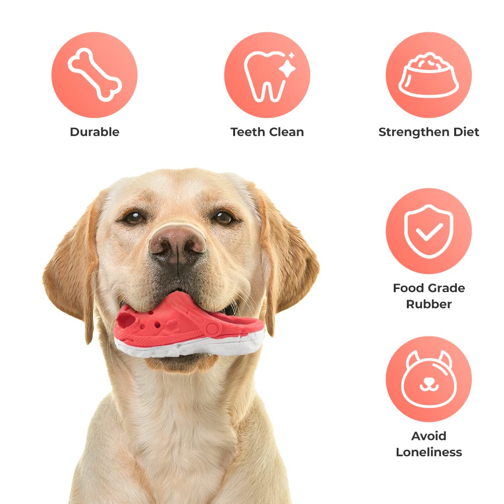 MONDOTOY Dog Chew Toys,Tough Dog Toys for Aggressive Chewers,Durable Rubber Puppy Toy, Interactive Puppy Toys Aggressive Chewers Medium Large Breed
