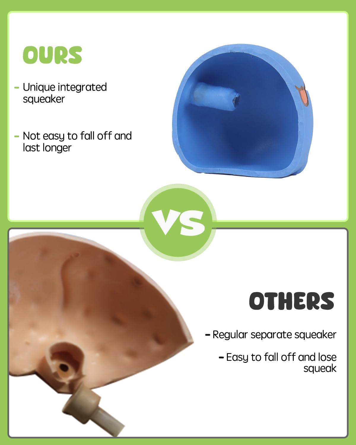 SCHITEC Dog Toys Squeaky, Interactive Animal Puppy Toy Pack, Cute Latex Rubber Squeak Pet Balls for Puppies Mini Small Breed Dogs