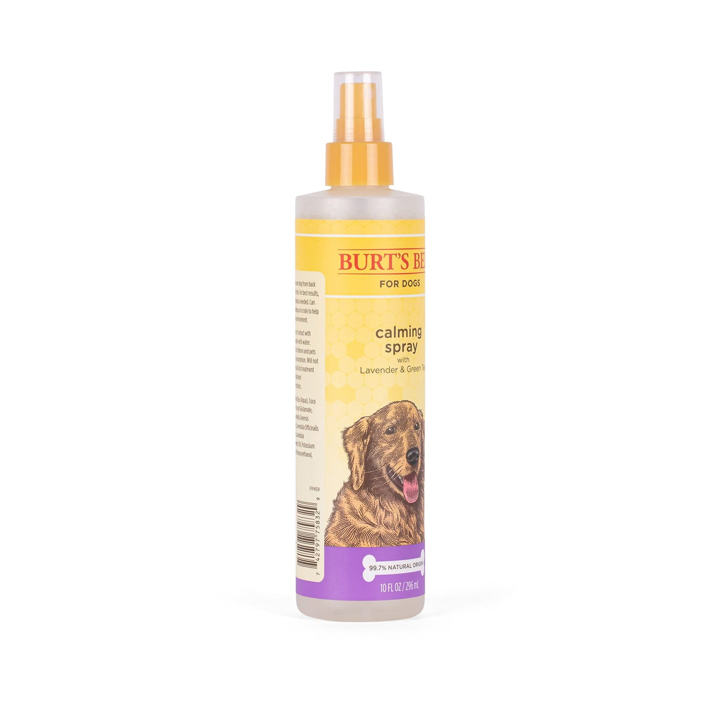 BURT'S BEES FOR PETS Calming Spray with Lavender and Green Tea, Naturally Derived Dog Spray for All Dogs to Calm and Soothe, 10 Fl Oz Dog Spray - Made in The USA