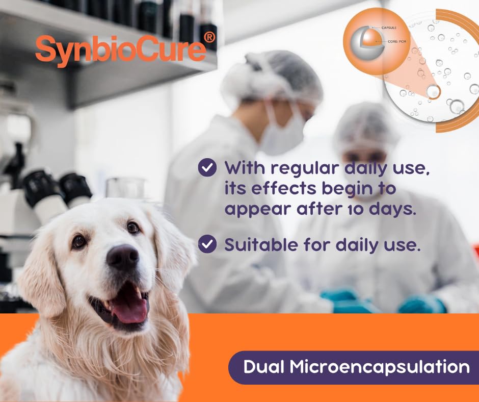 Synbiocure I Probiotics & Prebiotics for Dogs I Powder Dog Supplement I Digestive Health Support I 200 Billion Bacteria Per Sachet I 30 Sachets*2 g