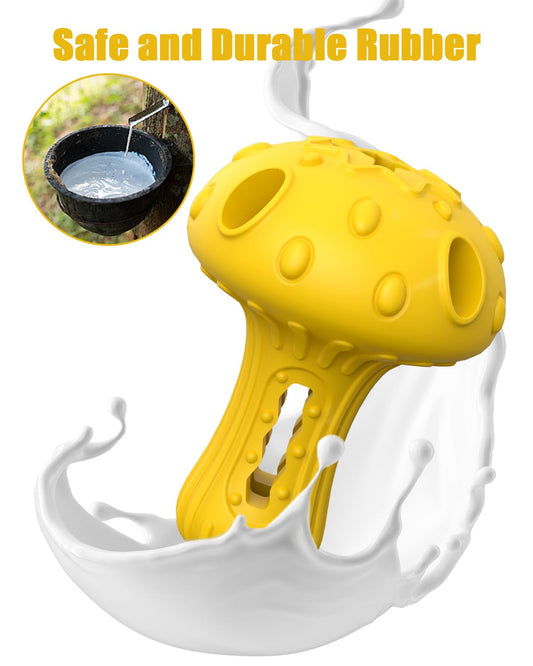 Dog Chew Toys for Aggressive Chewers, Rubber Treat Dispensing Stimulation Toy to Keep Them Busy, Durable Interactive Enrichment Puzzle Toy for Medium Large Breed Dogs