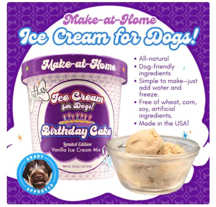 The Lazy Dog Cookie Co. Show Them Your Love Kit for Dogs. Includes I Ruff You Pie, Bag of Strawberry Smoochies, Make at Home Ice Cream and Can of The Newly Released Love-Pop