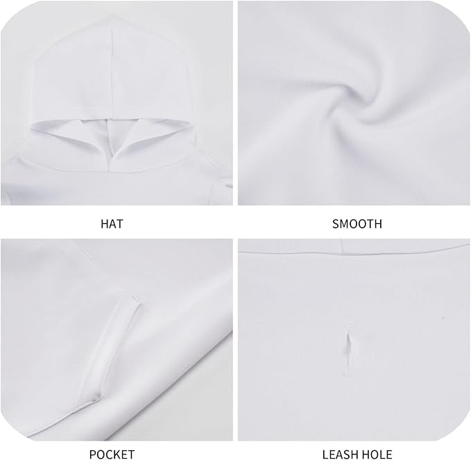 Xmas Tree Reindeer Ginger Cookie Hoodie,Christmas Cosplay Dog Clothes with Pocket and Hat Winter Clothes Sweaters Medium