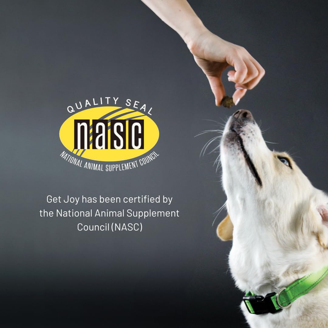 Get Joy Joint+ Hip & Joint Care Dog Supplement, 90 Soft Chews, Chicken Flavor – Supports Mobility with Green-Lipped Mussels, PhD Animal Nutritionist Formulated, Made in The USA.