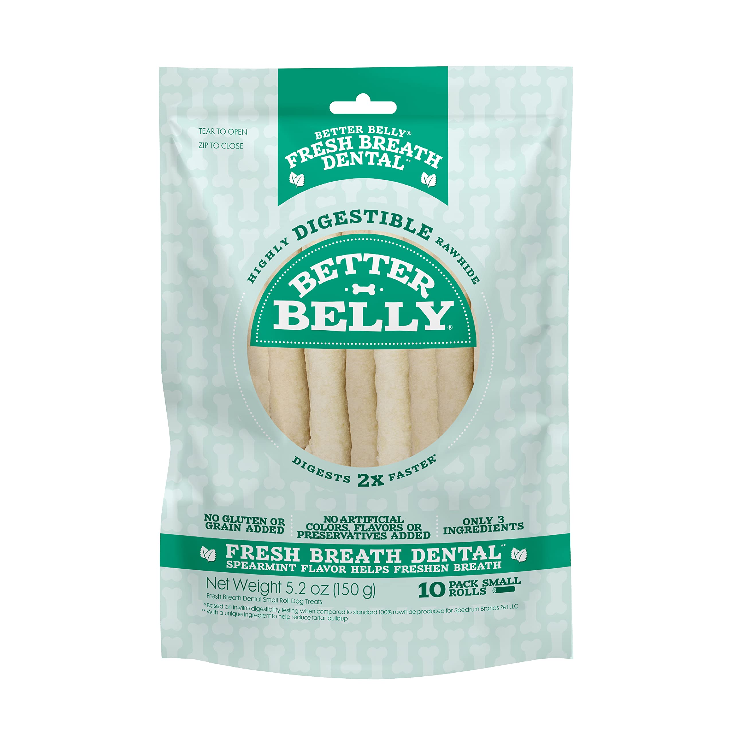 Doctor Spotty Dog Dental Chews, Wholesome, Healthy Dog Chews, Natural and Grain-Free, Made in The USA (Pumpkin Spice, 31 Ct)