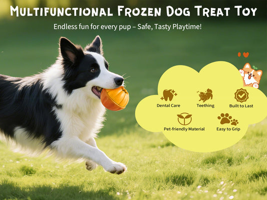 Frozen Treat Toy, Long-Lasting Interactive Dog Toy to Keep Your Pup Busy and Distracted,Safe for Dogs, DIY Freezable Fillable Treat Toy, Treat Dispensing Dog Toy Puzzle, for XL Pups - 25-75 lbs