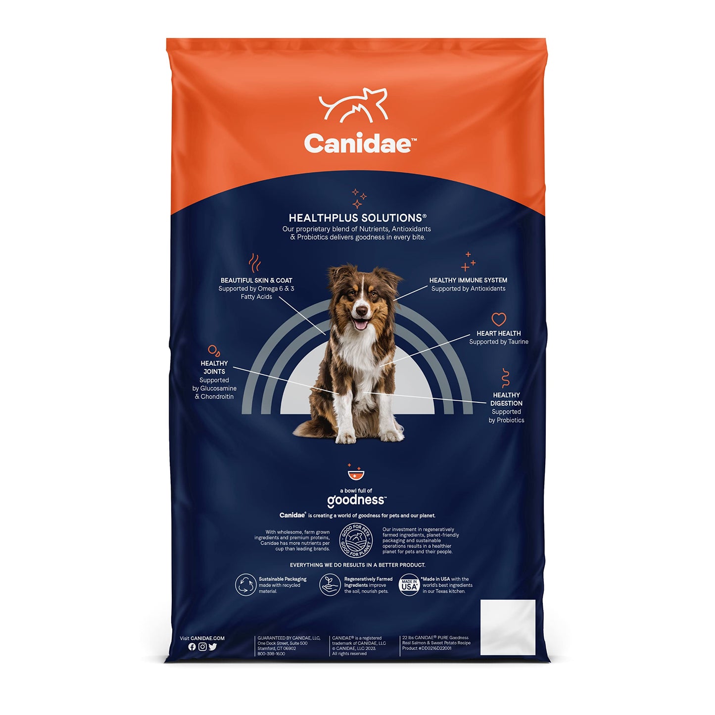 Canidae Pure Limited Ingredient Premium Adult Dry Dog Food, Real Salmon & Sweet Potato Recipe, 12 lbs, Grain Free