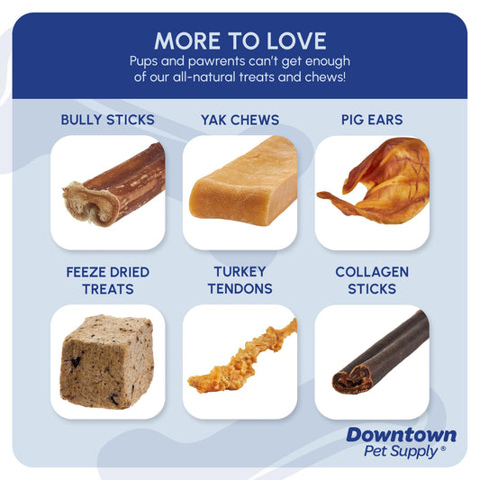 Downtown Pet Supply - Monster Yak Cheese Himalayan Dog Chews & Braided Bully Stick Dog Treats - Dog Dental Care & Plaque Remover for Teeth - Rawhide Free Dog Chews - Zinc, Calcium, Vitamin D - 3pk