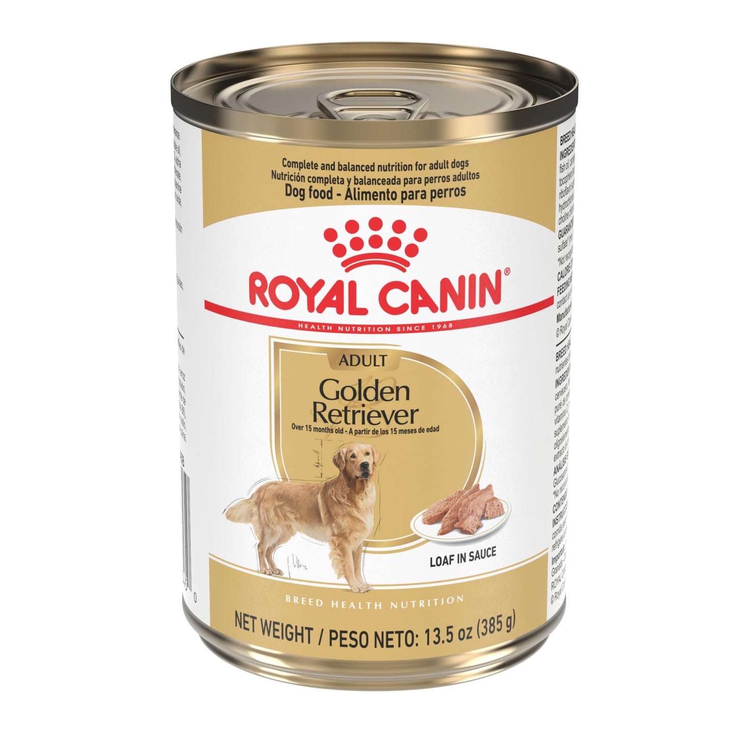 Royal Canin Golden Retriever Loaf in Sauce Canned Dog Food, 13.5 oz can (12-count)