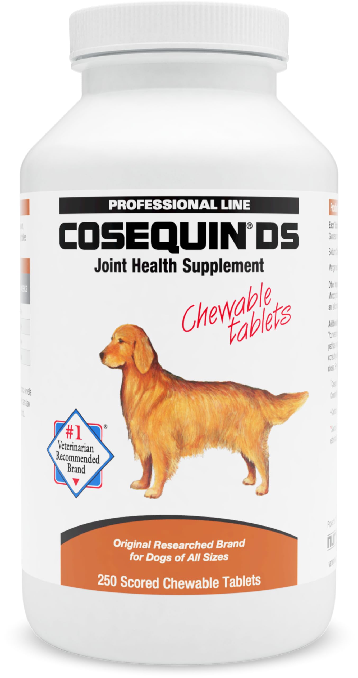 Nutramax Cosequin for Dogs Joint Health Supplement, Contains Glucosamine for Dogs, Plus Chondroitin, Supports Healthy Joints, Chewable Tablets, 250 Count