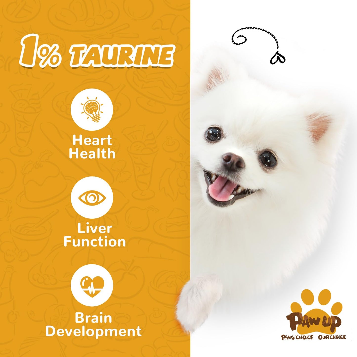 PAWUP Chicken Jerky Strips Dog Treats, Training Treats for Dogs w/Taurine, Low Fat, Natural Chicken Jerky Cuts, 12.5 oz