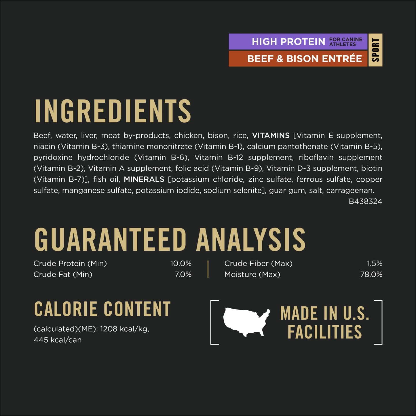 Purina Pro Plan Sport High Protein Wet Dog Food, Beef and Bison Entrée and Turkey, Duck and Quail Entrée Variety Pack - (Pack of 12) 13 oz. Cans