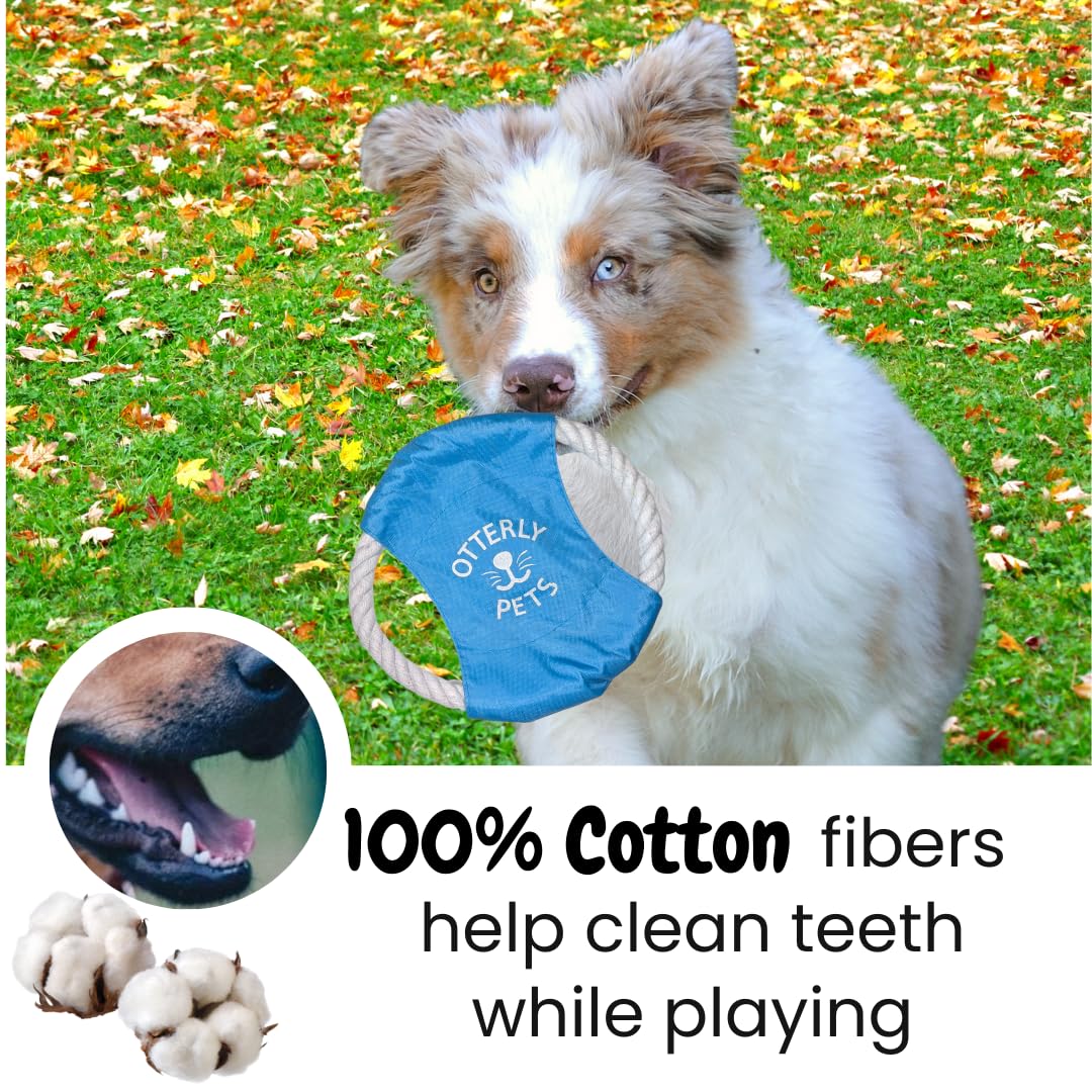 Otterly Pets Dog Toys (8-Pack) - Assorted Tough Ropes and a Single Near Indestructible Natural Rubber Ball for Small to Medium Dogs