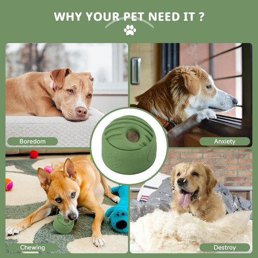 ATDOALL Interactive Dog Puzzle Toy, Treat Dispensing Dog Enrichment Toys, Large Chew Toy - Puppy Boredom Relief, Dogs Treat Balls, Sturdy Frozen Treat Toy for Medium and Large Dogs