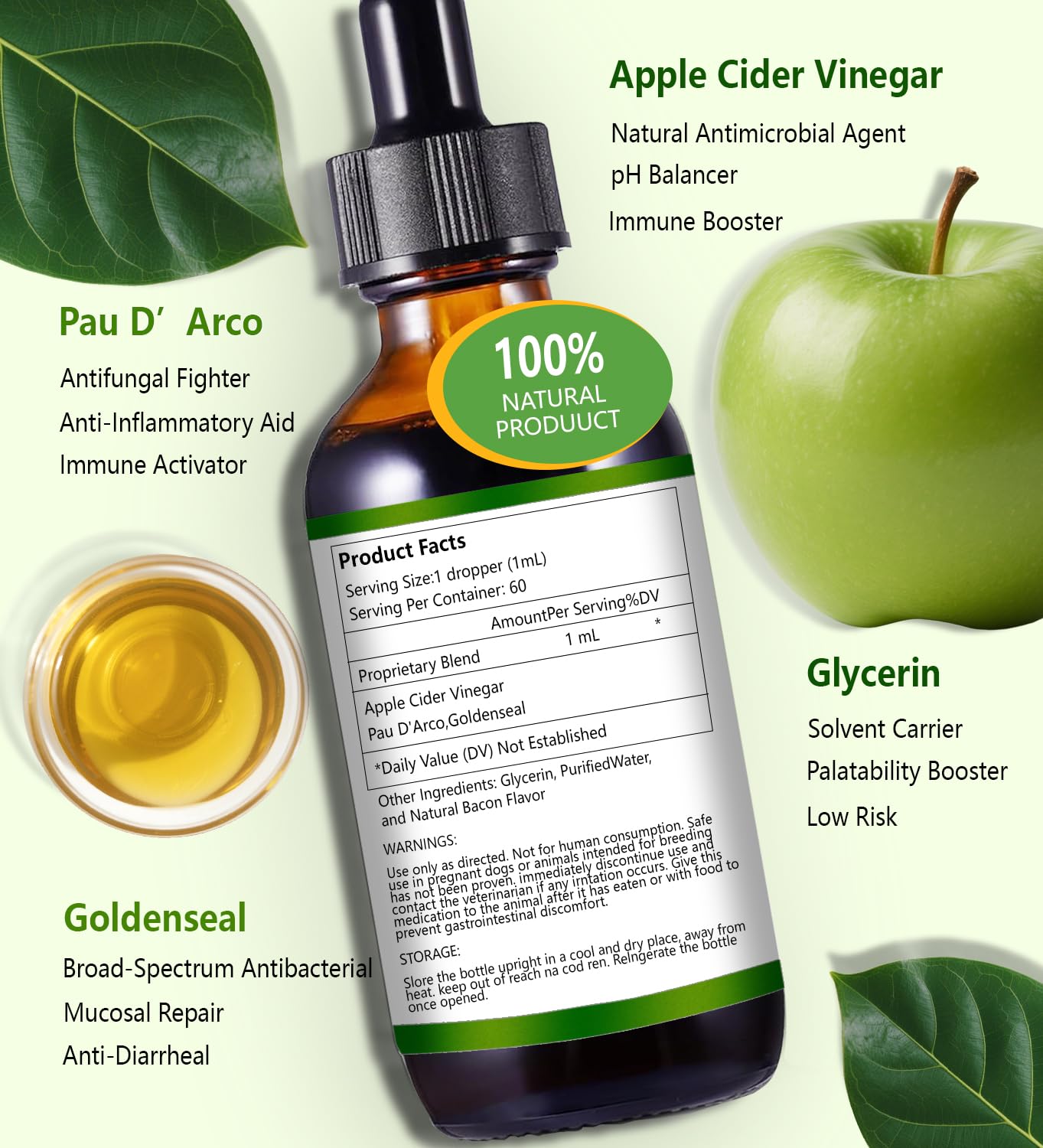 PuPulse Antibiotics for Dogs | Natura Antibiotics for Dogs | Dietary Supplement Pet Antibiotic | Dog Vitamins and Supplements | Dog Antibiotic | 2 Oz