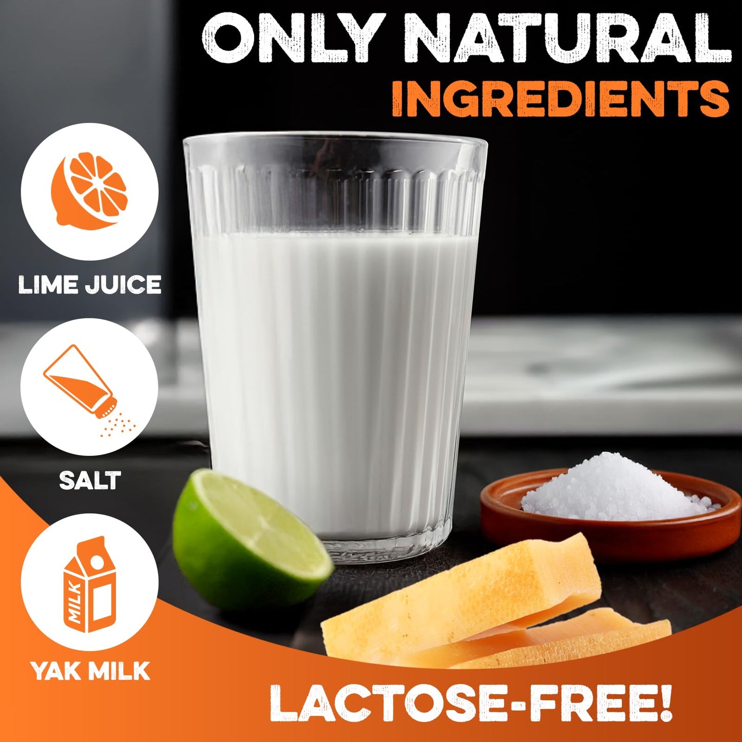 BRUTUS & BARNABY Yak Cheese Himalayan Dog Chews for Aggressive Chewers – Rich in Nutrients, Long Lasting Yak Chews for Small to Large Dogs.(8-pk)