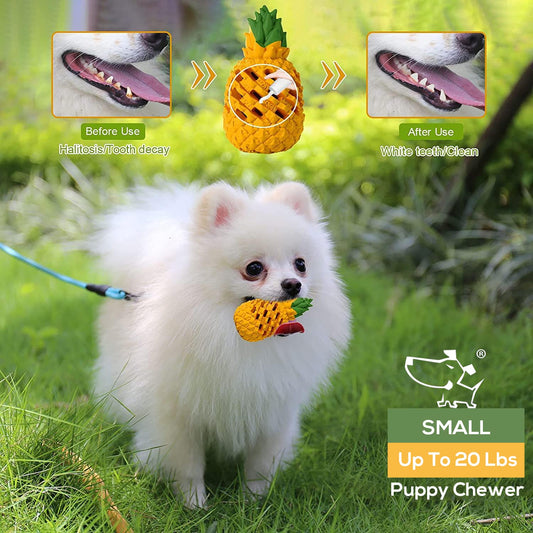 M.C.works Puppy Chew Toys, Dog Chew Toys for Average Chewer, Tough Dog Dental Chews Toy, Indestructible Toys for Small Dogs, 20-40 Pounds, Small