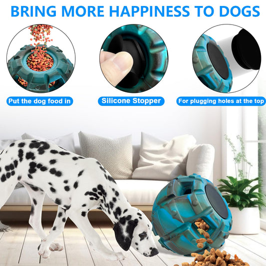 Yipetor Frozen Treat Dispensing Dog Toy - Large Chew Toy, Freezable Fillable Rubber, Reduces Anxiety, Easy to Clean, Interactive Puzzle (Large)