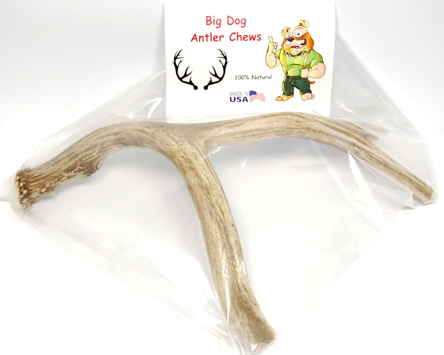 Extra Large Whole Deer Antler Dog Chew - for Large Dogs and Puppies