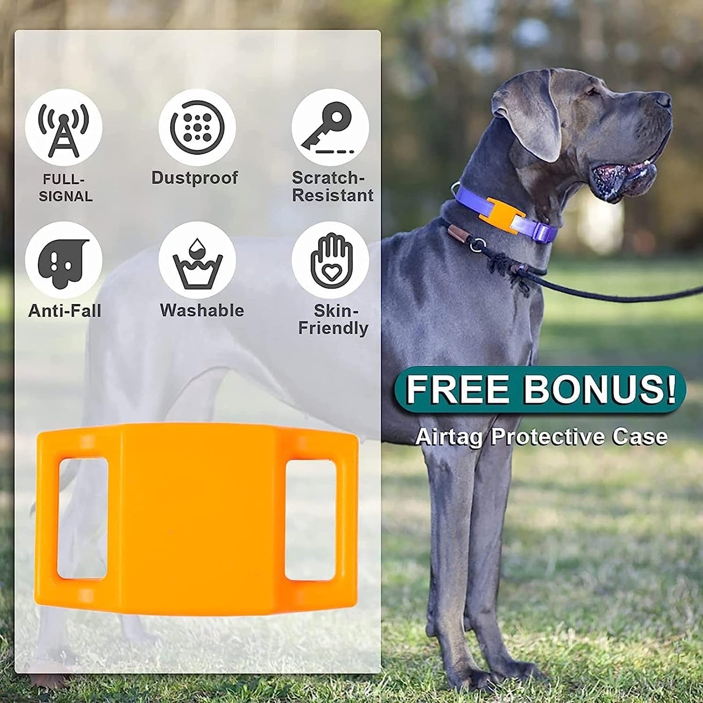 Putago Squeaky Dog Balls, Indestructible Dog Toys for Aggressive Chewers Large/Medium Breed, Natural Rubber Interactive Chew Toys for Teeth Clean, Relieves Anxiety (Blue)