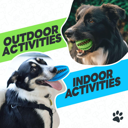 Volkee 2 Pack Puzzle Toy for Large Dogs, Interactive Dog Enrichment Toys, Toy to Keep Them Busy, Treat Dispensing Ball for Dog Teething and Training