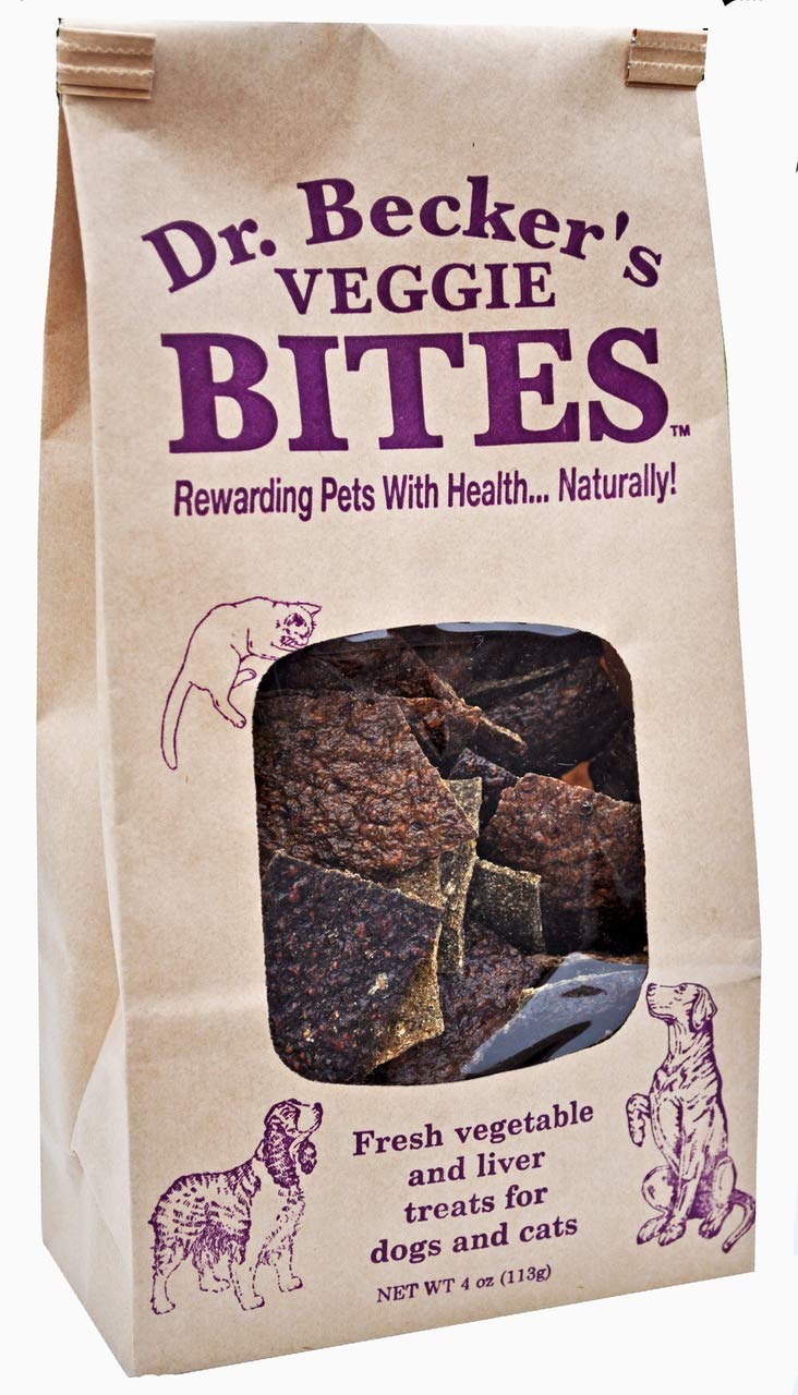 Dr. Becker's Bites Flavor Variety Pack | All Natural Whole Food | Four Versatile Treats for Dogs and Cats | Includes Bison, Beef, Veggie & Berry Bites