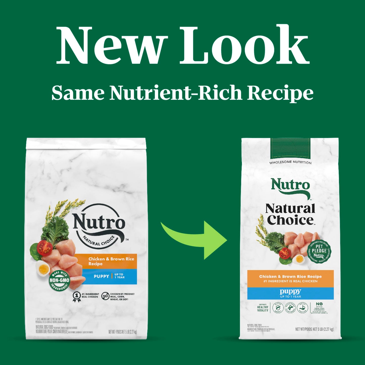 Nutro Natural Choice Puppy Dry Dog Food, Chicken and Brown Rice Recipe, 5 lbs.