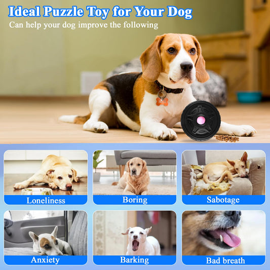 LUPAPA 4-in-1 Dog Entertainment Toy, Frozen Treat Toy for Dog, Bully Stick Holder, Treats Distribution Puzzle Tire Toys to Keep Busy, Chew Toys for Aggressive Chewers (Black)