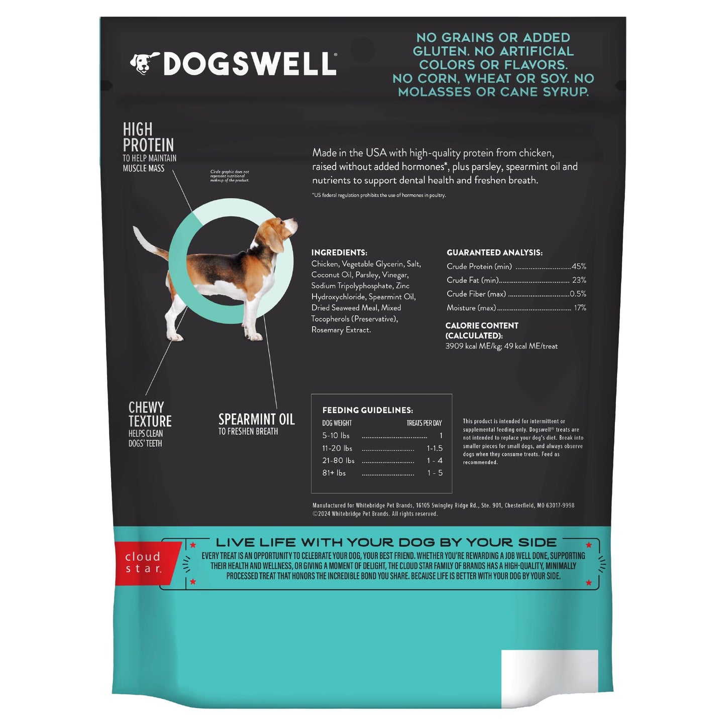 DOGSWELL Dental Chicken Jerky 12 Ounce
