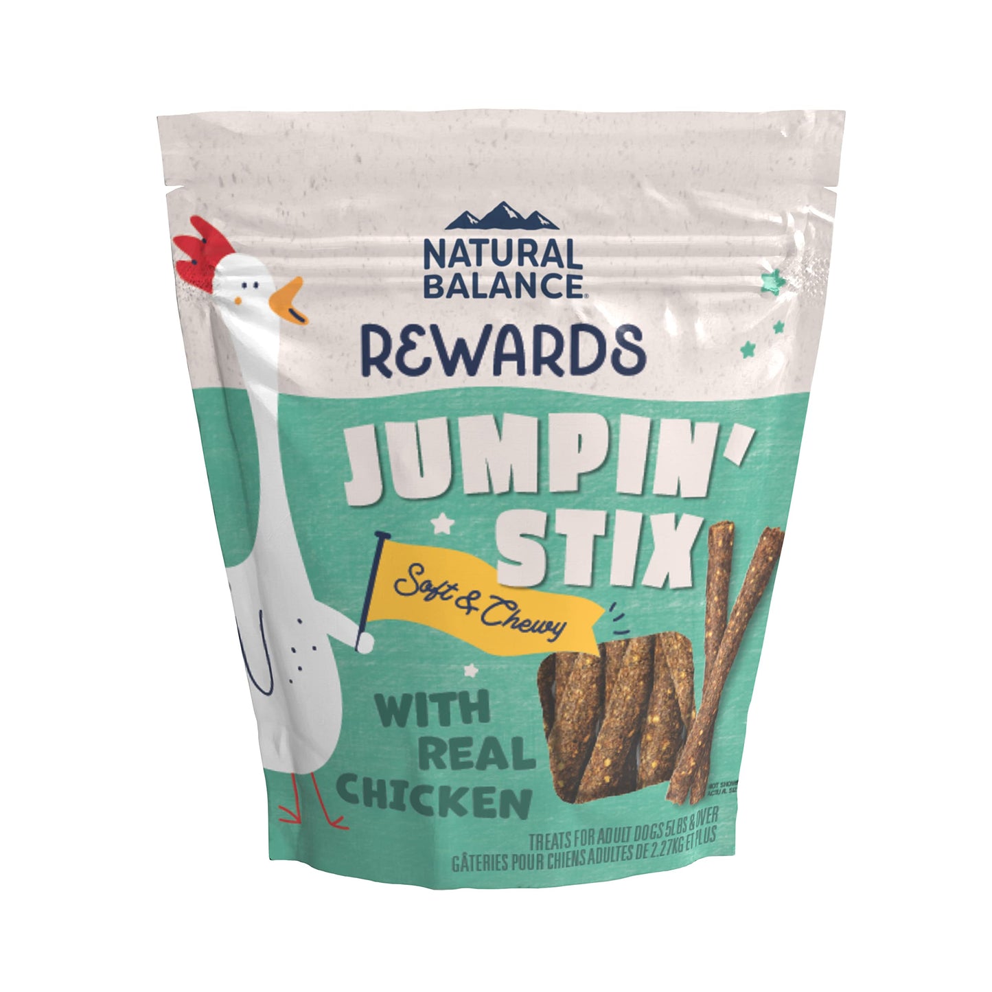 Natural Balance Limited Ingredient Rewards Jumpin' Stix, Grain-Free Dog Treats for Adult Dogs of All Breeds, Chicken Recipe, 10 Ounce (Pack of 1)