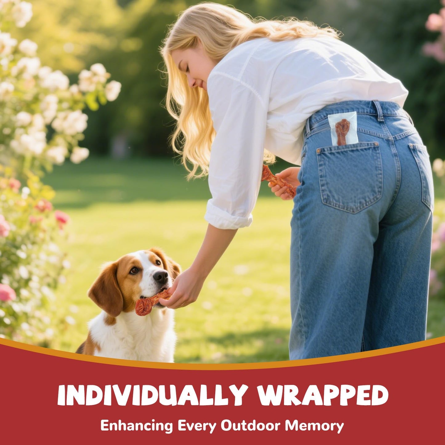 PAWUP Turkey Dog Treats – Long Lasting Chew Sticks with Beef Tendon, Healthy Bones for Small Dogs (13g/Stick, 6 Counts)