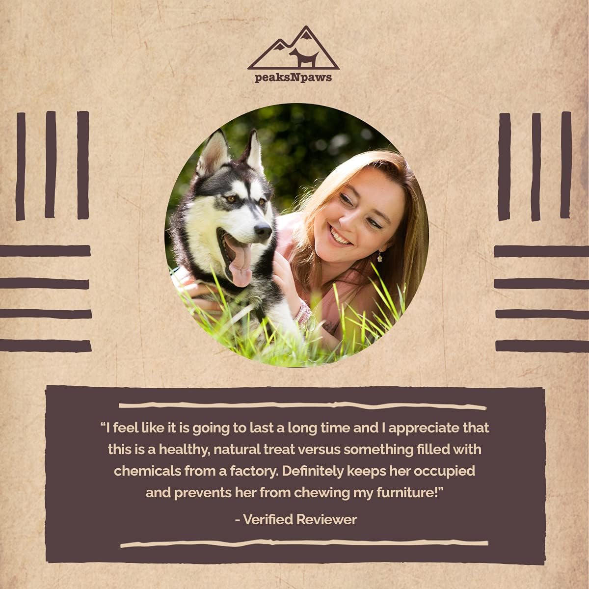 peaksNpaws Premium All-Natural Grade A Split Elk Antlers for Dogs – Naturally Shed in The Rocky Mountains – No Additives, No Preservatives - Healthy and Delicious Treat - Made in USA - XL/Jumbo Split