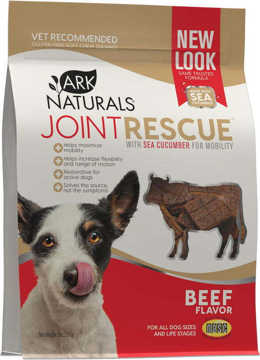 Ark Naturals Joint Rescue Dog Chew, Beef Flavor, Joint Supplement with Glucosamine & Chondroitin, 1 Pack