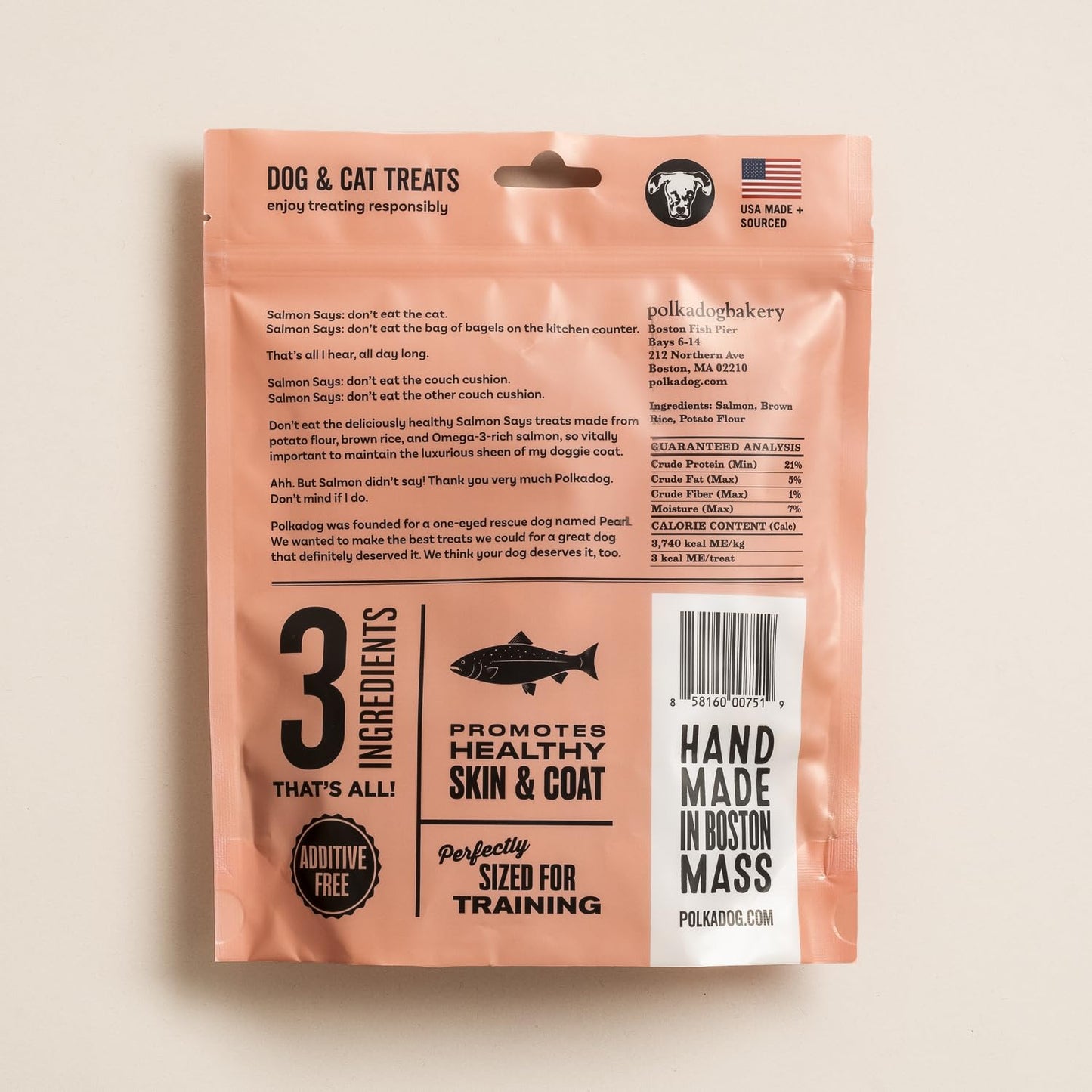 Polkadog Crunchy Training Bits Variety 3-Pack – Includes Chicken Littles, Lucky Duck, Salmon Says – All Natural Training Treats, Handcrafted in USA. Great for Dogs with Allergies – 7oz (Pack of 3)