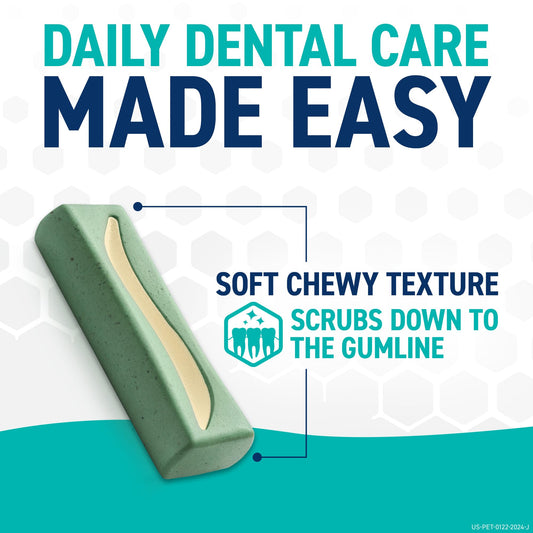 ORAVET Dental Chews for Dogs, Oral Care and Hygiene Chews (Medium Dogs, 25-50 lbs.) Purple Pouch, 14 Count